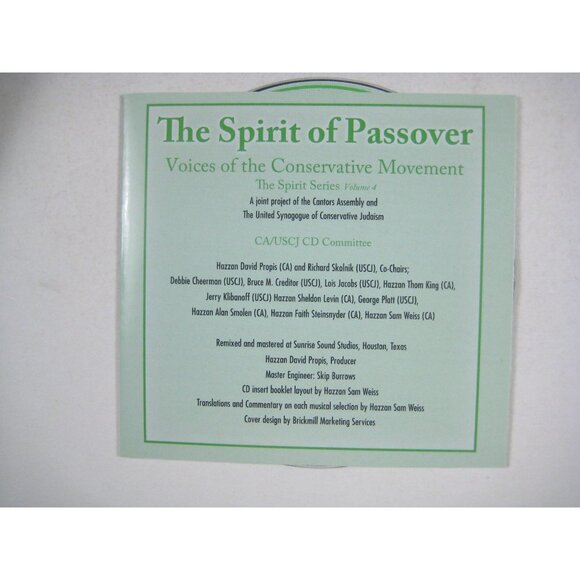 The Spirit Of Passover Volume 4 Israel The Spirit Series CD Very Good - Picture 2 of 6
